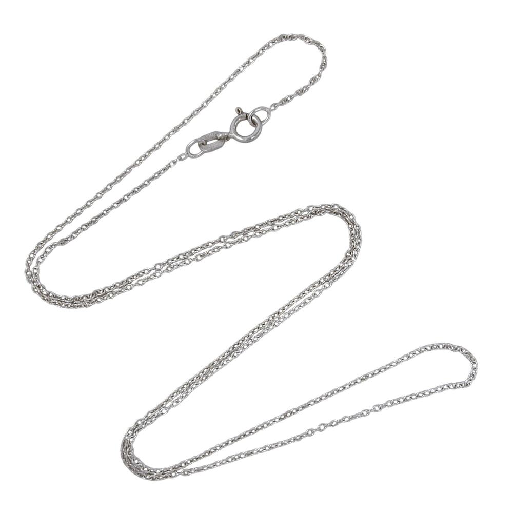 Vintage Sterling Silver 925 Cable Link Chain Necklace 18"